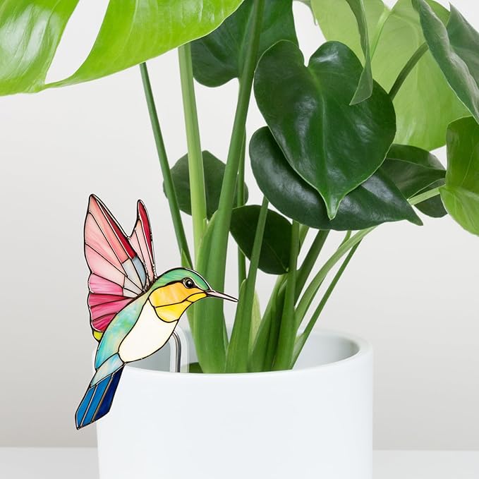 Hummingbird Gifts for Women Mom Grandma, Hanging Planter for Indoor Outdoor Garden, Bird Lover Plant Decor, Mothers Day Birthday Gifts from Daughter Son(19)