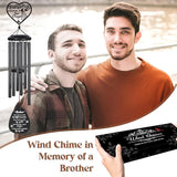 Memorial Gifts for Loss of Brother, Prayer Angel Sympathy Wind Chimes, Loss of Brother Sympathy Gift - A Gift to Express Condolence, Bereavement, Comfort, Remembrance and Healing