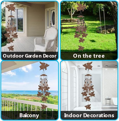 Flying Pigs Wind Chimes for Garden, Home, Balcony, Yard, Outdoor Decoration, Pig Wind Bells, Memorial Wind Chime, Wind Catcher, Blessing Wind Bells Xmas Gifts for Mom, Grandma, Family, Women, Friend