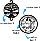 Personalized Anniversary Wind Chime – Custom Wedding Gift for Couple, Parents, Him or Her, Unique Wind Chime Gift for 10th, 20th, 25th, 50th & Any Year Anniversary