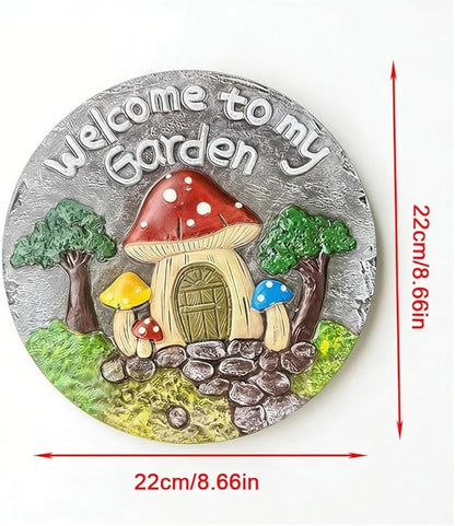 GZHERVICES Stepping Stone Ornaments for Courtyard Decor, Garden Landscape Stepping Stones and Lawn Walkway Pads, Decorative Garden Stones and Patio Path Pavers(Multi-Colored-G)