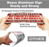 Retirement Gifts for Men/Women Metal Patio Signs Retirement Party Decorations - Warning Retired Person On Premises Knows Everything Sign - Funny Vintage Yard Door Decor 8 X 12 Inch