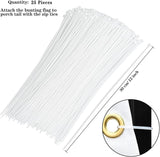 American Flag Bunting Patriotic Pleated Fan Flag USA Flags with Brass Grommets and Zip Ties for 4th of July Memorial Day Decoration Outdoor (5, 3x6 Feet)