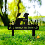 Pet Memorial Garden Sign,Personalized Dog Memorial Stake,Remembrance Stake,Poodle,Metal Stake,Poodle Sign,Garden Decor,Dog Flower Sign,Gift for Dog Lovers,Poodle Sympathy Stake.