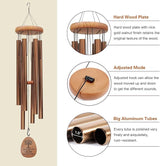 Large Wind Chimes for Outside Deep Tone,42" Memorial Wind Chimes for Loss of Loved one, Sympathy Gifts Outdoor Decor in Garden,Porch, Backyard and Patio (Bronze)