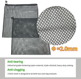 2 Pcs 11.8" x 15.7" Pond Pump Cover, Pond Pump Filter Bag, Black Media Bag Large Pump Mesh Bag for Outdoor Water Ponds Filters, Water Filter Pump, Outdoor Ponds, Garden, Swimming Pool (2 Pack)