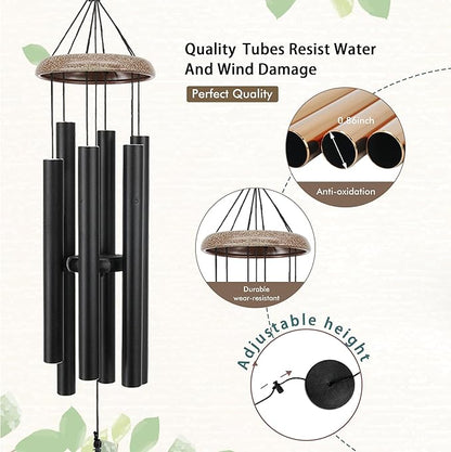 ASTARIN Personalized Happy Retirement Gift, Custom Name Retirement Wind Chimes for Women Men, 35" Large Deep Tone Wind Chime Retire Gifts for Teacher Co-Workers Boss(Produced in USA)