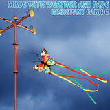 Soulchen Butterfly Windsock for Outside Heavy Duty Wind Socks Spring Summer Durable Outdoor Hanging Flag Wind Decoration for Yard Garden Patio Boat Home Decoration
