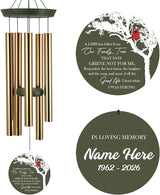 ASTARIN Wind Chimes Outdoor for The Loss of Mom Dad, Personalized Customized WindChimes for Loss of Loved One, Memorial Wind Chime as Sympathy Gift, Home Garden Patio Décor, 36''(Produced in USA)