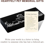 Dog Memorial Gifts for Loss of Dog, 32" Pet Memorial Vintage Wind Chimes with DIY Embossed DogPaw Pendant, Pet Passing Away Sympathy Remembrance Gift