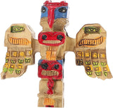 Handpainted Tribal Symbol Statue Resin Decor with Auspicious Design Unique Garden Ornament for Outdoor and Courtyard Artistic Retro Adornment Enhancing Garden Atmosphere