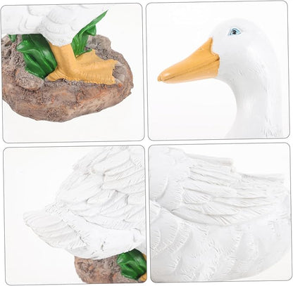 Resin Ornament Floating Statue Garden Decor Outdoor Realistic Faux Sculpture