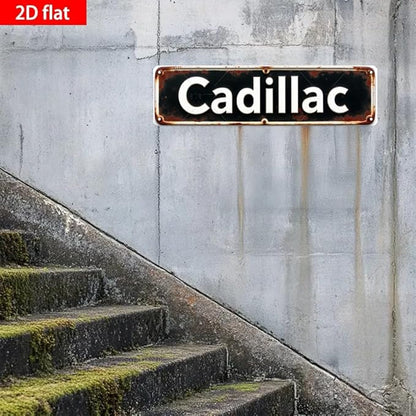 Vintage Tin Signs - 16 * 4 Inches Cadillac Design for Garage, Bedroom, Patio - Mens Wall Decor, Family Wall Decor, Outdoor Signs
