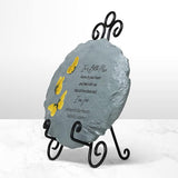 Let's Make Memories Personalized Sympathy Garden Stone - I Am Free - Condolence & Memorial Gift - Customize with Message -11" Lx6 Wx3 D