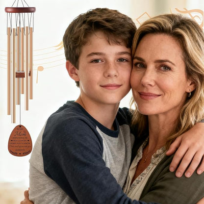 Mom Gifts Wind Chimes - Gifts for Mom from Daughter Son, Birthday Christmas Thanksgiving Mothers Day Love Reminder Present Idea, Wind Chimes for Outside Garden Decor