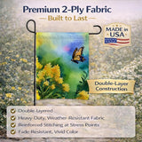 Caroline's Treasures Kentucky Goldenrod in Watercolor Garden Flag Mailbox Flag Decorative Yard Flag Banner Outside Patio Artwork Yard Flower Beds, Garden Size, Multicolor