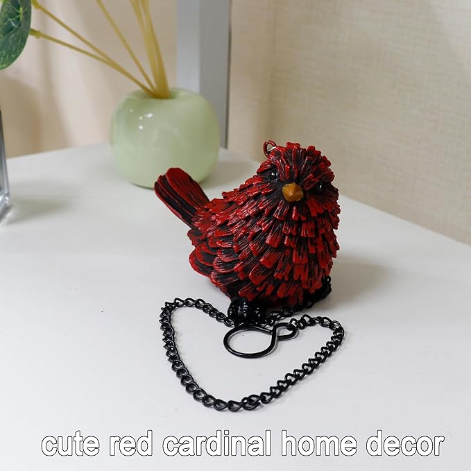 Cardinal Figurine Red Bird Gifts Garden Decor Statues, Mini Red Bird Garden Sculptures Ornaments, Beautiful Cardinal Gifts for Christmas Birthday for Mom Grandma