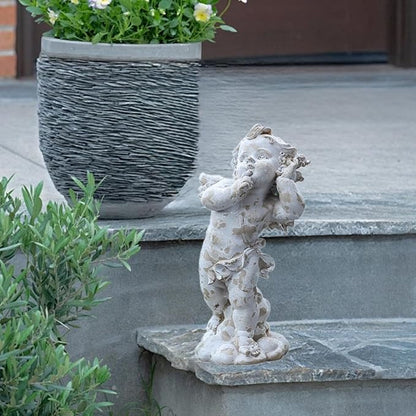 Baoblaze Nordic Angel Garden Statue Sculpture Weatherproof Resin Vintage Figurine Lawn Ornament for Outdoor Yard Porch Poolside Areas, Style B