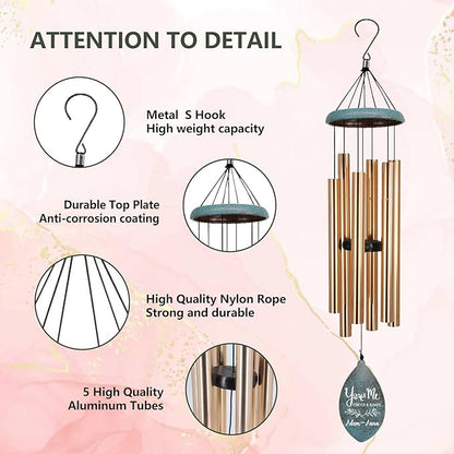 ASTARIN Wedding Gifts Wind Chime, Personalized Names & Date Wind Chimes Gifts for Couple 2026, Wedding Gift for Newlywed Bride Groom Husband Wife, Engagement Gift Valentine’s Day Produced in USA