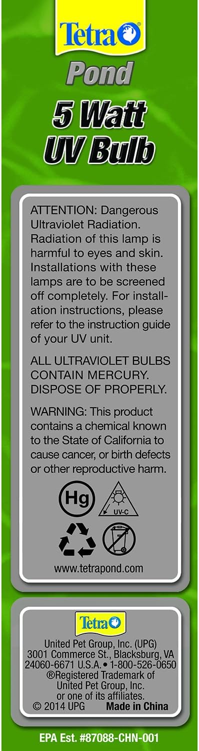 TetraPond Replacement Bulb for UV Clarifier, 5-Watt