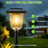 16Pack Solar Pathway Lights Outdoor, LED Solar Lights Outdoor Waterproof, Garden Light Solar Powered, Stake Landscape Lighting for Outside Yard Driveway Walkway Sidewalk Path Lawn Patio Garden Decor