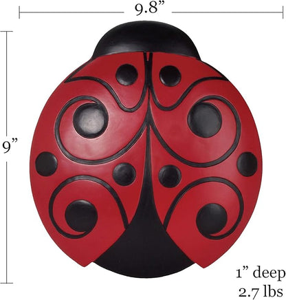 Spoontiques - Garden Décor - Ladybug Stepping Stone - Decorative Stone for Garden