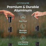 8.5 FT Rain Chain with 12 Aluminum Cups | Durable Rain Chains for Gutters - Easy Install, Rust-Proof Rain Catcher Chains for Outside with Included Gutter Adapter, Unique & Artistic Design
