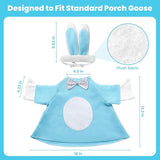 Independence Day Style Cute Outfit for 23-Inch Cement Goose – Outdoor Garden Yard Porch Decor