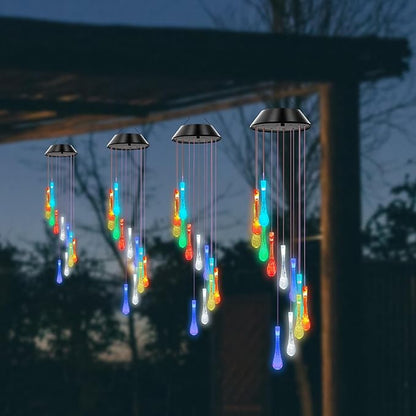 Bolunlun Solar Wind Chimes, Garden Outdoor Decorative Color-Changing Lights, is The Best Gift for mom, Grandma, Children