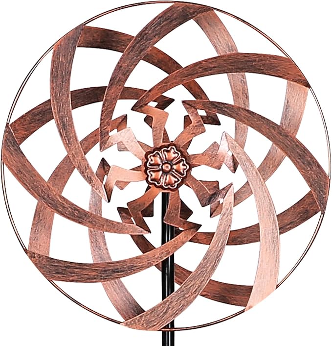 Wind Spinners for Yard and Garden Decor, Metal Kinetic Wind Sculptures Perfect for Outdoor Lawn Patio Decoration 63 x 13