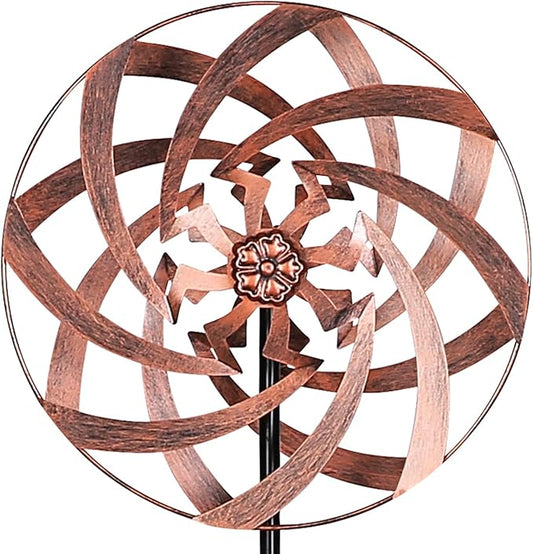 Wind Spinners for Yard and Garden Decor, Metal Kinetic Wind Sculptures Perfect for Outdoor Lawn Patio Decoration 63 x 13