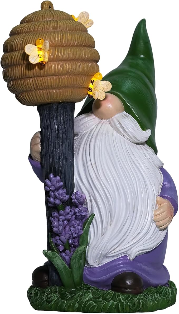 Zayton Garden Outdoor Gnome Statues Yard Resin Decoration Gift Handmade Housewarming Gift for Patio Yard Lawn Waterproof Cracking