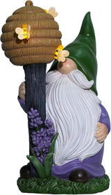 Zayton Garden Outdoor Gnome Statues Yard Resin Decoration Gift Handmade Housewarming Gift for Patio Yard Lawn Waterproof Cracking