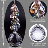 40mm Crystals Ball Prisms Suncatcher Hanging Ornament Chakra Crystals Rainbow Maker with Colors Crystal Pendants for Home,Office,Garden Decoration