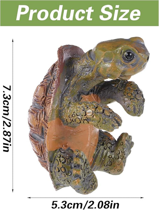 Yolev Turtle Statue Plant Pot Hanger Resin Tortoise Figurine Climbing Turtle Ornament Garden Decor Planter Pots Decorations Turtles Gifts for Yard Garden Ornaments Pot Decoration