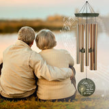 Personalized Wind Chimes 36inch, in Loving Memory of Sympathy Wind Chimes, Dandelion Memorial Wind Chime, Loss of Loved Dad/Mom Outdoor, Funeral Gifts, Listen to the Wind