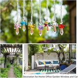 7pcs Rainbow Guardian Angel Suncatcher for Home/Car Decoration & Porch Decor & Hangings Crystal Glass Ornament for Mom Women