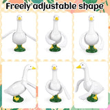 JarThenaAMCS Poseable Goose Wings for 23" - 28" Porch Goose Outfit Accessories White Wings for Fall Christmas Party Outdoor Patio Yard Lawn Decoration