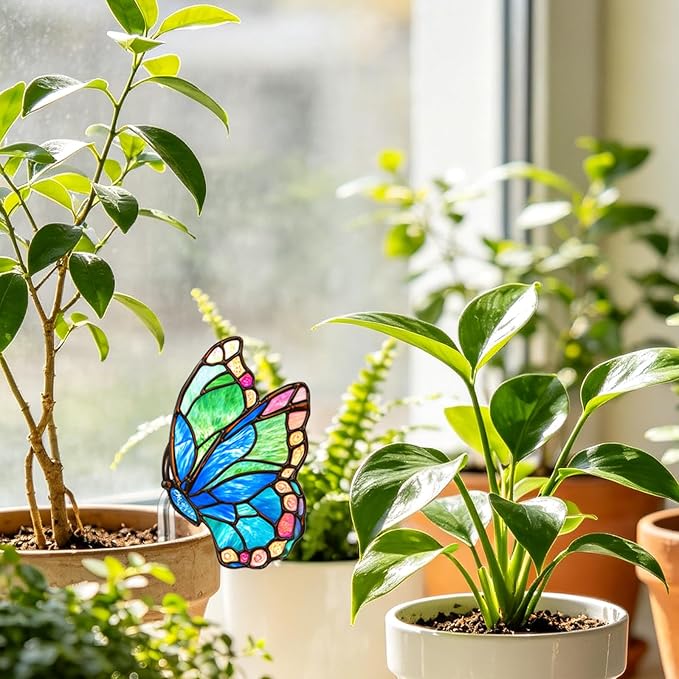 Butterfly Gifts for Women, Hanging Plant Planter Indoor Outdoor, Mothers Day Birthday Gifts for Mom Grandma from Daughter Son, Butterfly Lover Garden Decor Plant Pot(13)