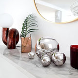yarlung 10 Pack Stainless Steel Gazing Balls, 50-150 mm Garden Mirror Globe Floating Pond Sphere, Silver Polished Hollow Ball Reflective Ornament for Home Yard Outdoor Lawn Decoration