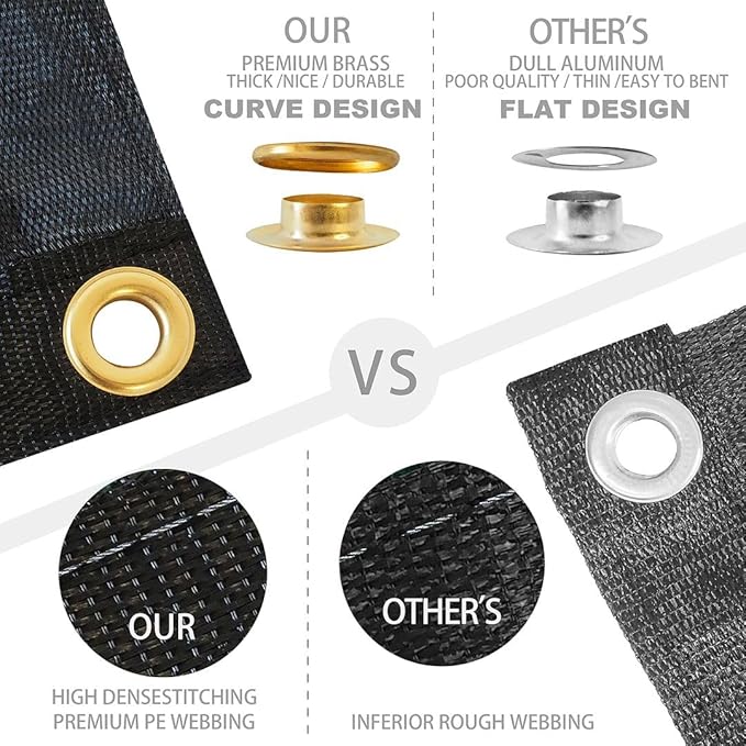 Houssity Beige 3' x 55' Balcony Deck Fence Privacy Screen Cover Panel Shade Cloth Fabric for Chain Link Fence Patio Pool Railing Driveway Walkway Porch Playground Dog Kennel Residence Commercial Use