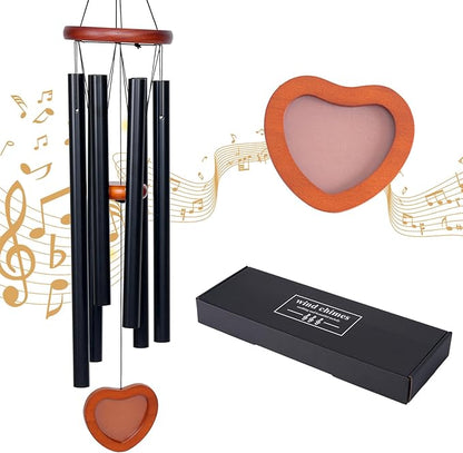 37” Large Deep Tone Wind Chimes Outdoor, Aluminum Metal Tubes, Waterproof Garden Patio Decor, Memorial Sympathy Wind Chime Gift for Mom, Loved Ones