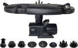 HALF OFF PONDS Floating Fountain, 1.5 HP Pond Aerator, 200 ft Cord, 12,500 GPH Water Pump, 11 Spray Patterns, Energy-Efficient, White LED Lights, for Large Ponds, Lakes & Water Gardens