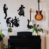 J-Fly Bathroom Decorations for Living Room Western Decor Music Metal Valentine Wall Art Jazz Music Theme Saxophone Wall Hanging Bedroom Office