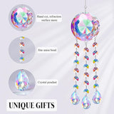 Crystal Suncatcher Ornament - Beautiful Hanging Decoration with Gift Box and Card, Perfect for Mother's Day Anniversary Christmas Birthdays for Women Friends Grandma Aunt Wife Girlfriend (Crystal)