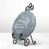 Let's Make Memories Personalized Sympathy Garden Stone - Memories Bloomed - Condolence & Memorial Gift - Customize with Message -11" Lx6 Wx3 D
