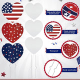 RattanView 6 Pack Outdoor Memorial Day Yard Signs Patriotic Yard Sign with Stakes Red White Blue Stars and Heart Front Porch Decor for Memorial Day Cemetery Lawn Garden Patio Decorations