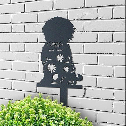 Personalized Cavapoo Garden Stake,Metal Yard Art,Dog Memorial Gift,Cavapoo Lawn Art,Pet Loss Gift,Pet Grave Marker,Cavapoo Memorial,Gift for Dog Lovers,Sympathy Stake,Cavapoo Gift.