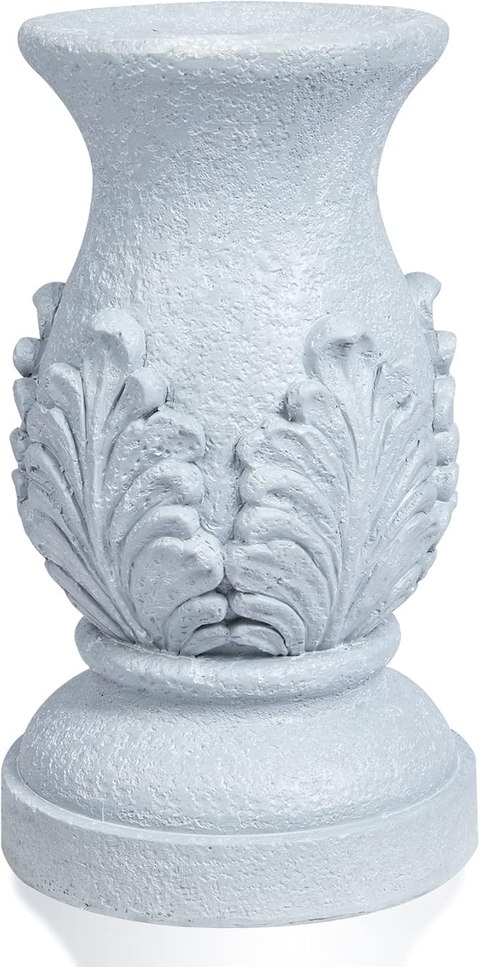 VCUTEKA Gazing Ball Stand, Roman Column Gazing Globe Stand for 8-10 Inch Garden Gazing Globe, Indoor/Outdoor Display Stand Décor Accessories, 12" H