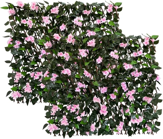 Expandable Fence Privacy Screen for Balcony Patio Outdoor,Decorative Faux Ivy Fencing Panel,Artificial Hedges